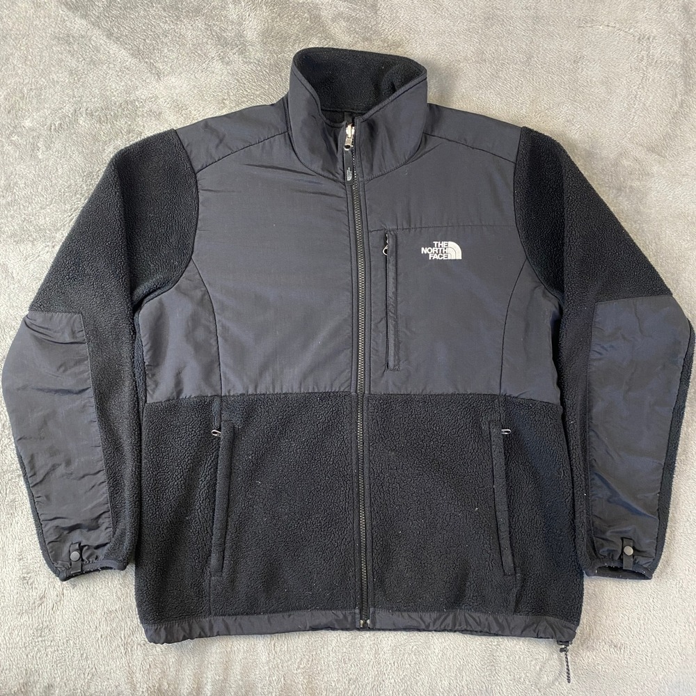 The North Face Denali Jacket Women XL Black Polartec Fleece Full Zip Outdoor F08